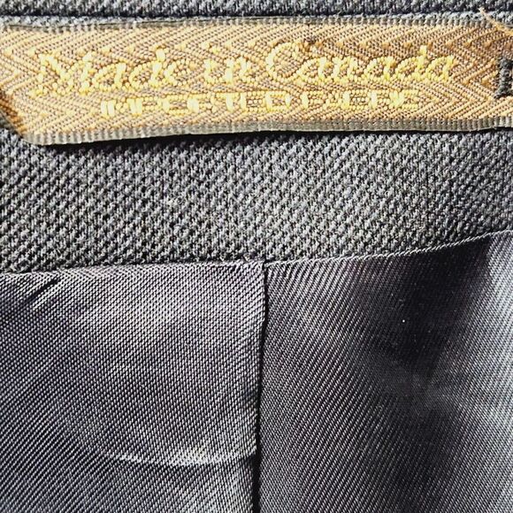 Kasper black blazer suit jacket wool Size 48R - Picture 5 of 8